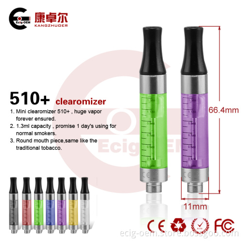 Electronic Cigarette The Newest 510 Clearomizer, Advanced E Smoking Atomizer